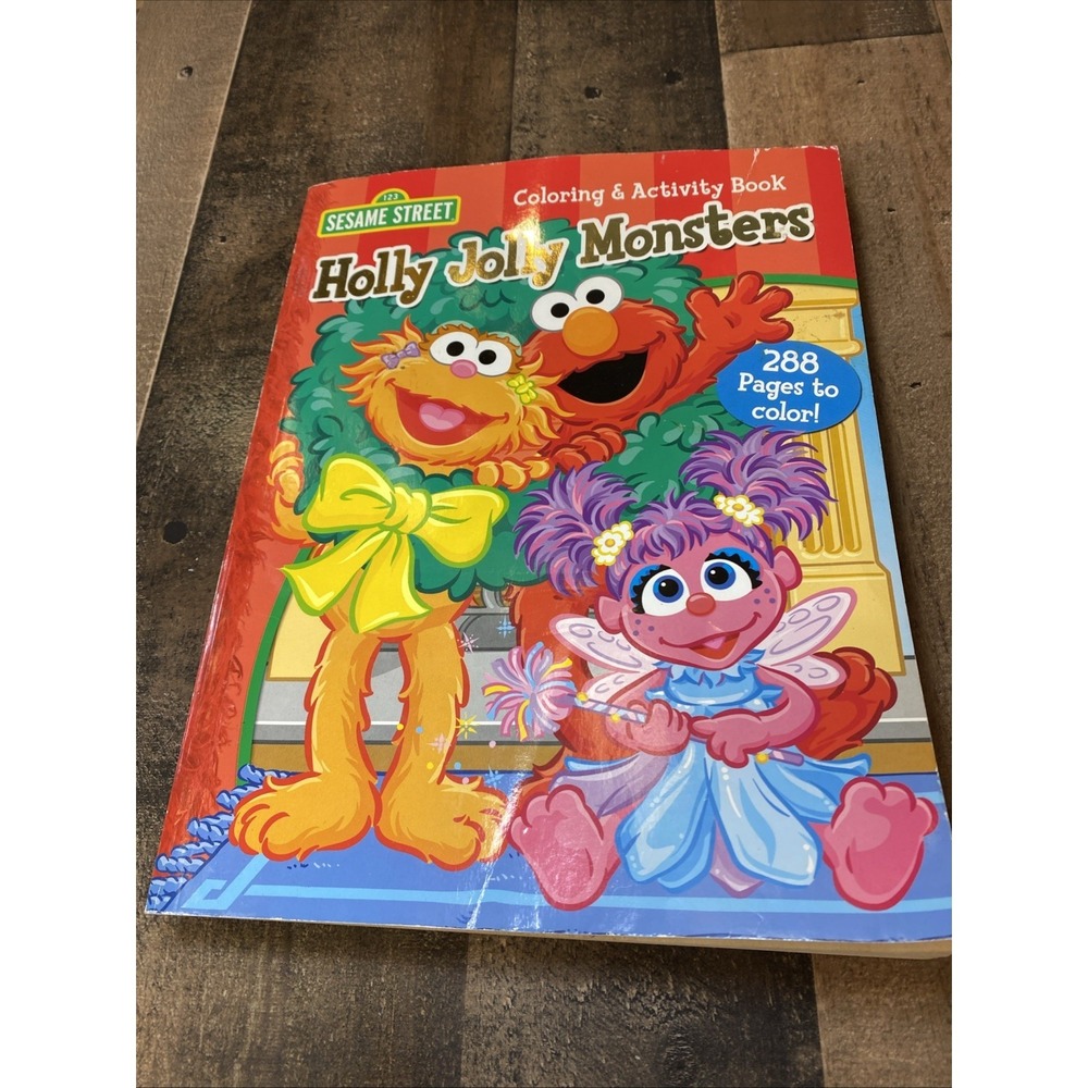 Sesame Street Christmas Coloring Book A Special Season 2007 Holly Jolly Monsters